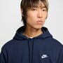 Nike M Nk Club Ft Po Hoodie - obsidian/obsidian/white