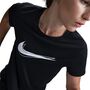 Nike W Nk One Swoosh Hbr Dri-Fit Ss Top Trainingsshirt
