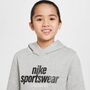Nike K Nsw Club Flc Hdy Fmly -Pd - dk grey heather/white/black