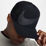 Nike U Nk Df Rise Cap Ab Big Swsh - black