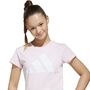 adidas Jg Bl Tee 160 - clpink/white