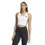 adidas Te 3S Crop Tank - white/black