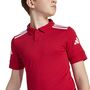 adidas Sq25 C Polo Y - tmpwrd/white