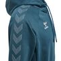 Hummel hmlMOVE GRID COTTON HOODIE - DEEP TEAL