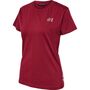 Hummel hmlCOURT COTTON T-SHIRT S/S WOMAN - RHUBARB