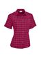 Maul Elbe - 1/2 Bluse Kariert Elast - cherry