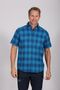 Maul Askim Ii - 1/2 Hemd Karo Elast - blue