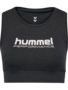 Hummel Hmlpulse logo light support bra - black melange