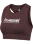 Hummel Hmlpulse logo light support bra - fudge melange