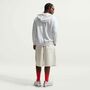 Nike M Nk Club Ft Fz Hoodie - birch heather/white/white