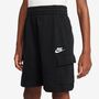 Nike K Nsw Club Ft Crgo Short Lbr - black/black/white
