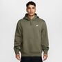 Nike M Nk Club Bb Po Hoodie - medium olive/medium olive/white