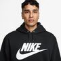 Nike M Nk Club Bb Po Gfx Hoodie - black/black/white