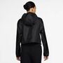 Nike W Nsw Nk Wr Wvn Ltwt Hded Jkt - black/black/white