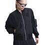 Nike Ent W Nsw Essntl Os Bomber - black/vivid purple/vivid purple