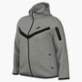 Nike W Nsw Tch Flc Wr Fz Hdy 2 - dk grey heather/black