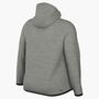 Nike W Nsw Tch Flc Wr Fz Hdy 2 - dk grey heather/black