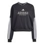 adidas W Tiro Fl Swt - black/white