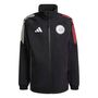 adidas Ajax Rain Jkt - black/white/bolred