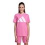 adidas J Bl Tee 160 - pnkfus/clpink/white