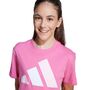 adidas J Bl Tee 160 - pnkfus/clpink/white