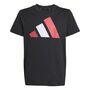adidas J Bl Tee 160 - black/purrub/white