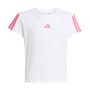 adidas Jg 3S Tee 160 - white/pnkfus