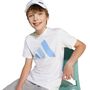 adidas J Bl Tee 160 - white/blufus/globlu