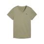 Puma W TAD ESSENTIAL VNECK Tee - gr�n