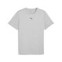 Puma M TAD ESSENTIALS HEATHER CAT Tee (CF small cat) - grau 