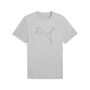 Puma M TAD ESSENTIAL HEATHER CAT TEE (CF large cat) - grau 