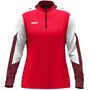 Jako Ziptop Dynamic Damen - rot/wei�/dunkelrot