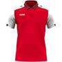 Jako Polo Dynamic - rot/wei�/dunkelrot