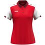 Jako Polo Dynamic Damen - rot/wei�/dunkelrot