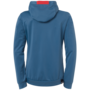 Kempa Player Kapuzenjacke Women - ice grau/fluo rot