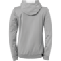 Kempa Player Kapuzenjacke Women - dark grau melange/wei�