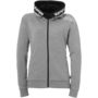 Kempa Core 26 Hood Jacket Women - dark grau melange
