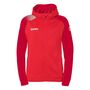 Kempa Ambition 28 Kapuzenjacke Damen - rot/chilirot