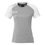 Kempa Ambition 28 Shirt Damen - dark grau melange/wei�