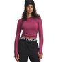 Under Armour Ua Coldgear Textured Crew - fuchsia dusk