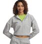 Under Armour Rival Flc Piped Hz Hoodie - mod gray light heather