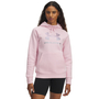 Under Armour Ua Rival Flc Shimmer Hdy - prime pink