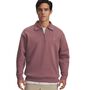 Under Armour Ua Icon Flc Collar 1/4 Zip - maroon mist