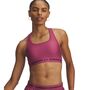 Under Armour Crossback Mid Bra - fuchsia dusk