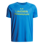 Under Armour Ua Tech Split Wordmark Ss - blue atlantis