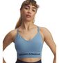 Under Armour Vanish Seamless Low Bra - blue smoke