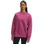 Under Armour Ua Rival Fleece Os Crew - fuchsia dusk
