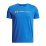 Under Armour Ua B Logo Wordmark Ss - blue atlantis