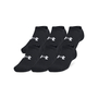 Under Armour Unisex Ua Tc 3Pk No Show - black