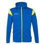 Uhlsport Squad 27 Track Hood Jacke - azurblau/limonengelb